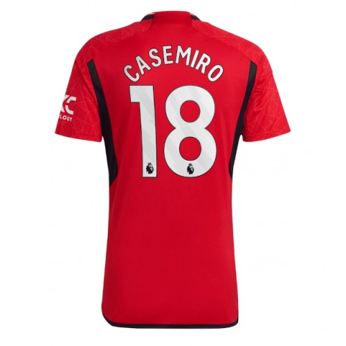 Moški Nogometni dresi Manchester United Casemiro #18 Domači 2023-24 Kratek Rokav